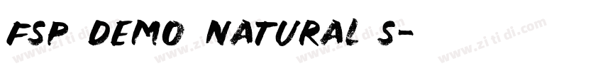 FSP DEMO Natural S字体转换 FSP DEMO Natural S字体转换